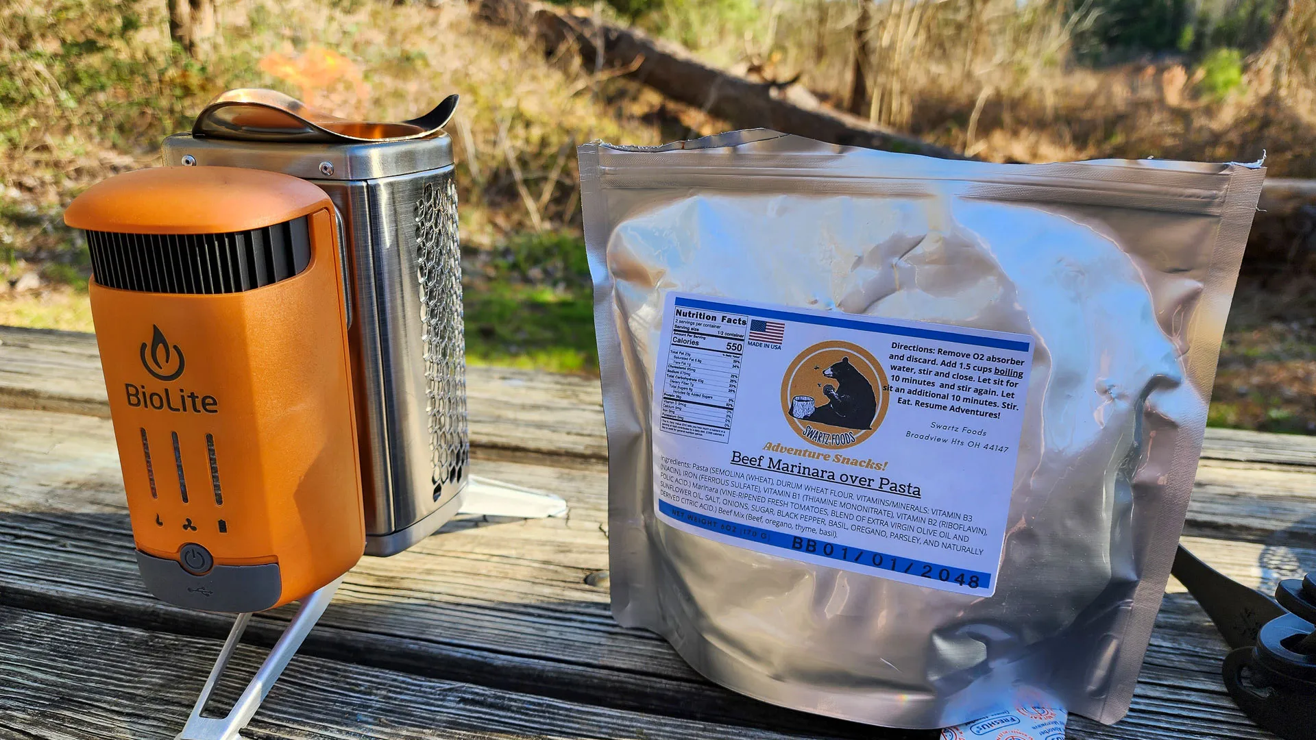 Swartz Foods Sausage Gravy & Biscuits and Beef Marinara Over Pasta